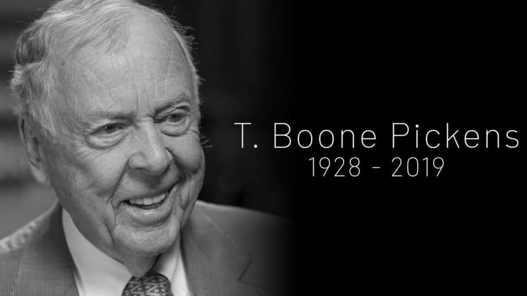 Veja as últimas palavras em carta póstuma do bilionário T. Booney Pickens
